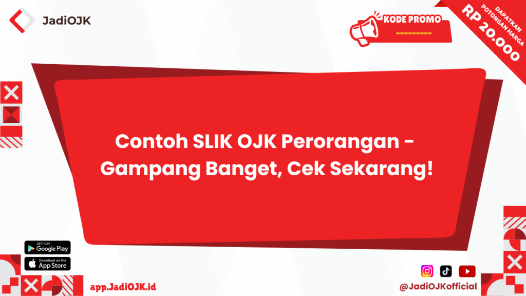 Contoh SLIK OJK Perorangan